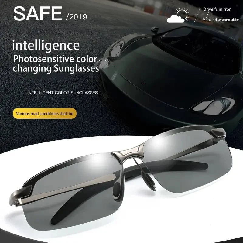 Intelligent Photochromic Polarized Sunglasses Product Description View description